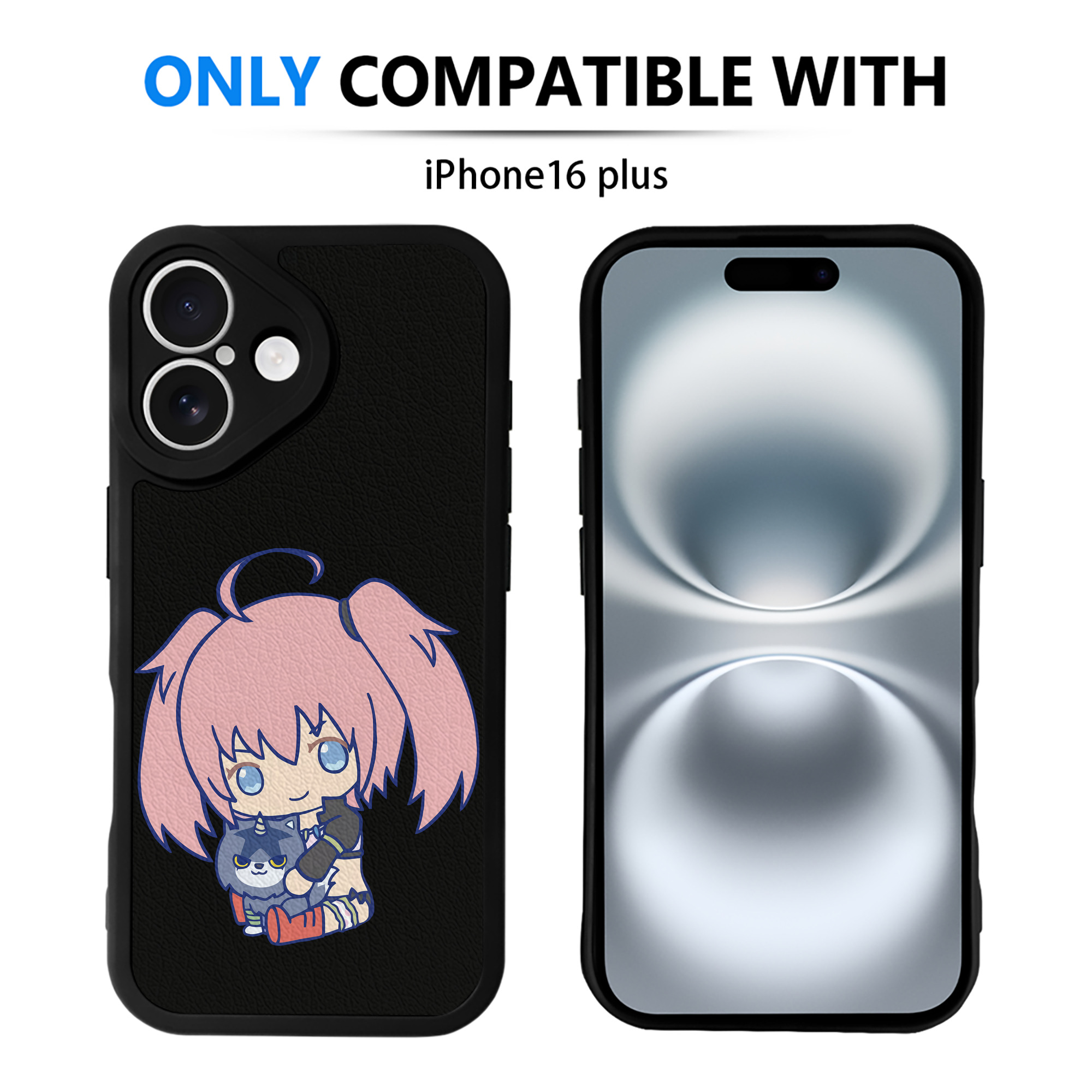 （画像用） 転スラ Regarding Reincarnated to Slime 【iPhone 16シリーズ対応】シリコンスマホケース（レザー調） 材質：シリコン